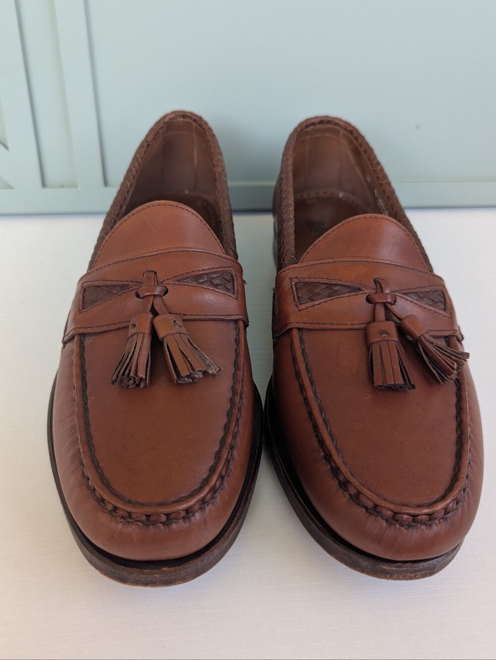 Allen Edmonds Chestnut Brown Leather Tassel Loafers